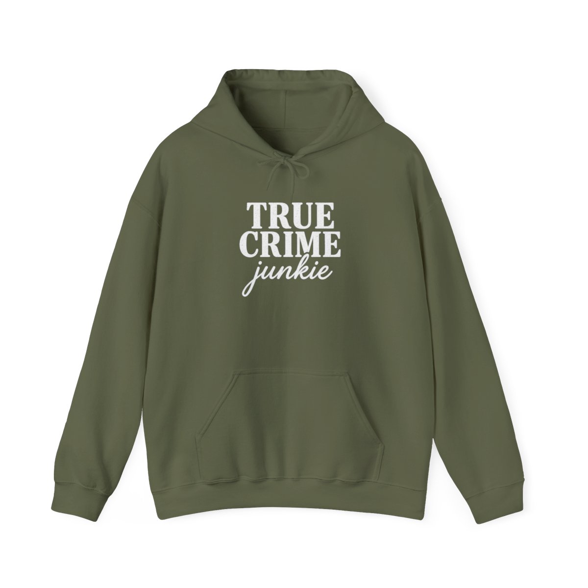True Crime Junkie Hoodie for Addicts and Fans - alternate angle 4, merchandise