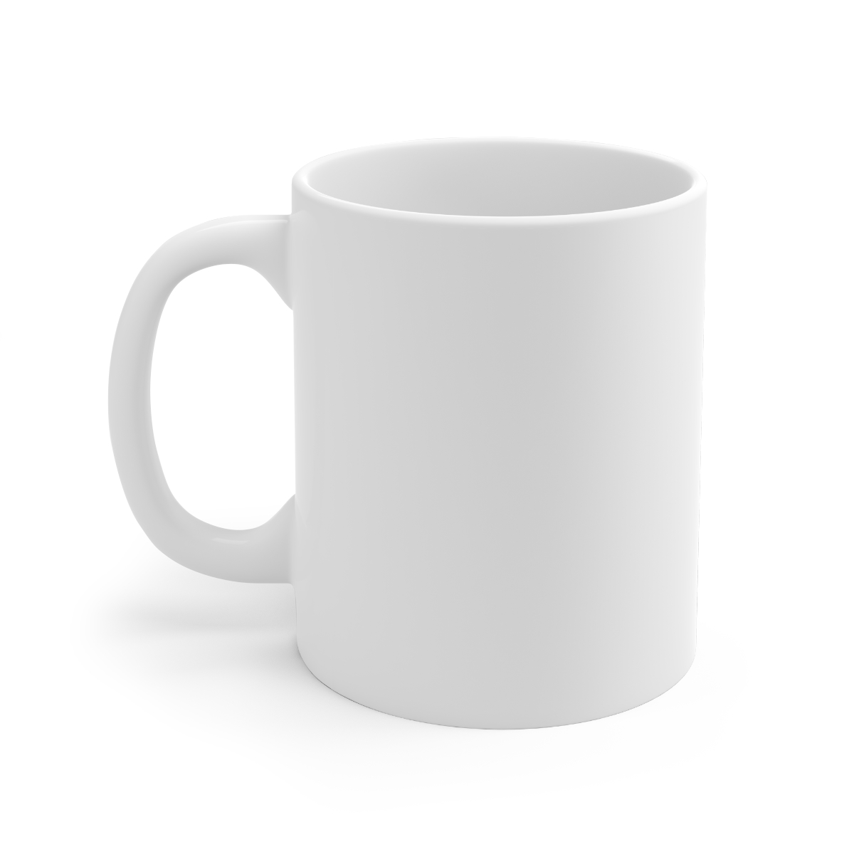 Powered by Coffee & True Crime Podcasts Coffee Stain Mug - alternate angle 2, merchandise