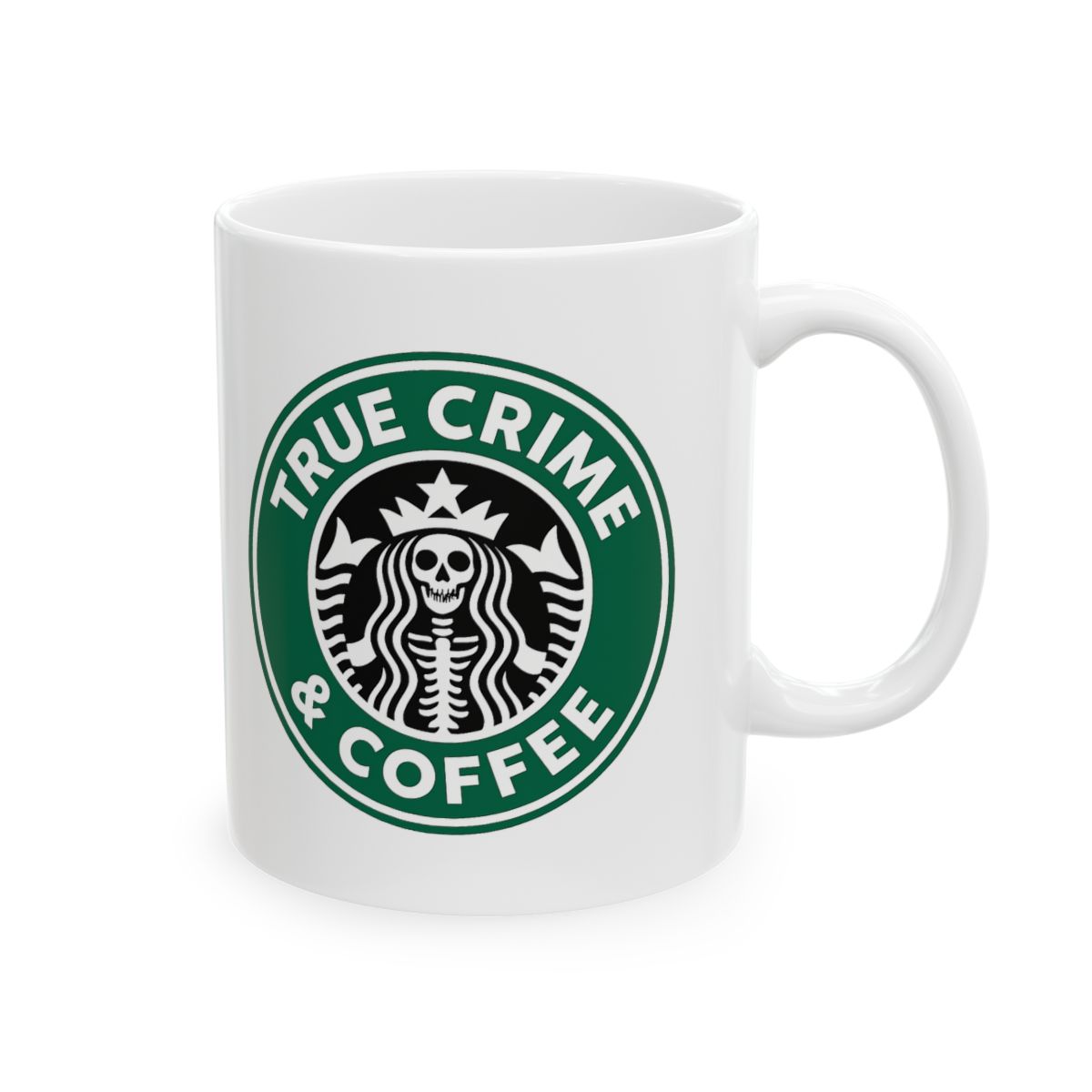 True Crime Coffee Junkie Badge | True Crime Mug, Coffee Addict Cup, Podcast Gift