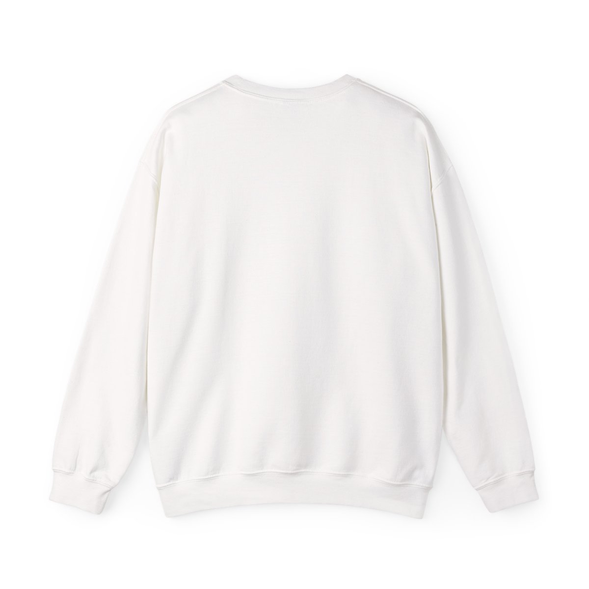 White Sweatshirts with the text "true CRIME junkie" in black and red. A red handprint and blood splatter graphic are also featured on the shirt. The shirt has a crew neck and short sleeves - alternate angle 1, merchandise