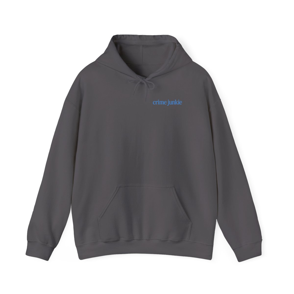 Crime Junkie text hoodie | "Always go a layer deeper" graphic hoodie | Crime Junkies Podcast Merch